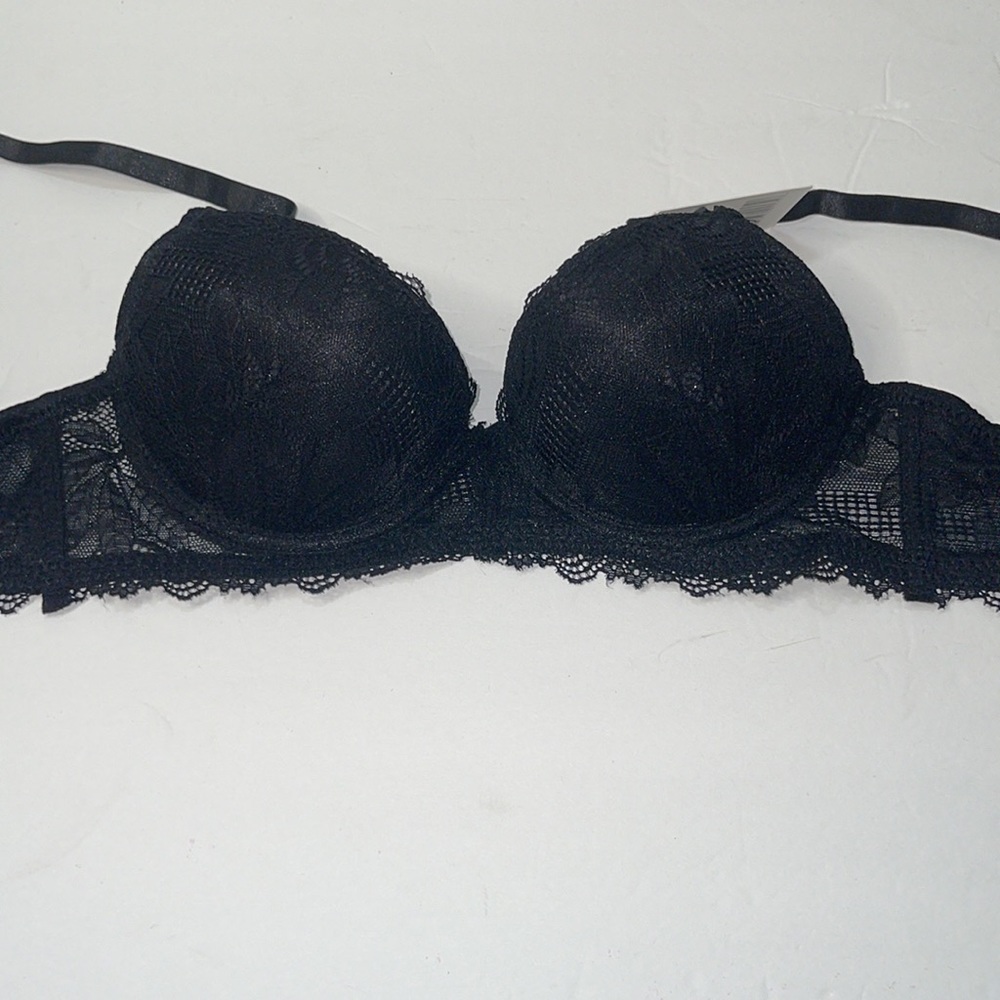ULTIMATE LACE PUSH UP UNDERWIRE BRA 3 HOOKS REMOVABLE STRAPS. NWT